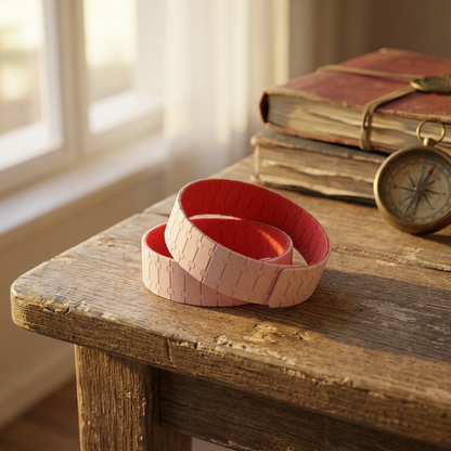 ❤️ The Creator (Bright Red - Rosé Quartz) | Personality Band